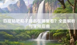 百度贴吧帖子排名在哪里看？全面解析与实用指南