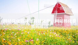 网站优化如何提升转化率，网站转化率低的原因