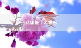 花园是什么意思