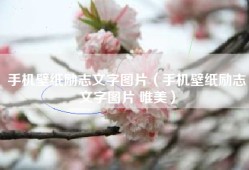 手机壁纸励志文字图片（手机壁纸励志文字图片 唯美）