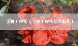 手机工程线（手机工程线怎么制作）