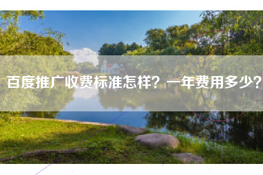 百度推广收费标准怎样？一年费用多少？