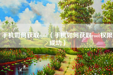 手机如何获取root（手机如何获取root权限成功）