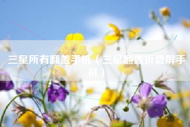 三星所有翻盖手机（三星翻盖折叠屏手机）